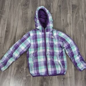 North Face Reversible Goose Down 550 Coat Girls Size 7/8